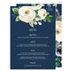Vertical Ivory Roses Menus Image 3 of 3